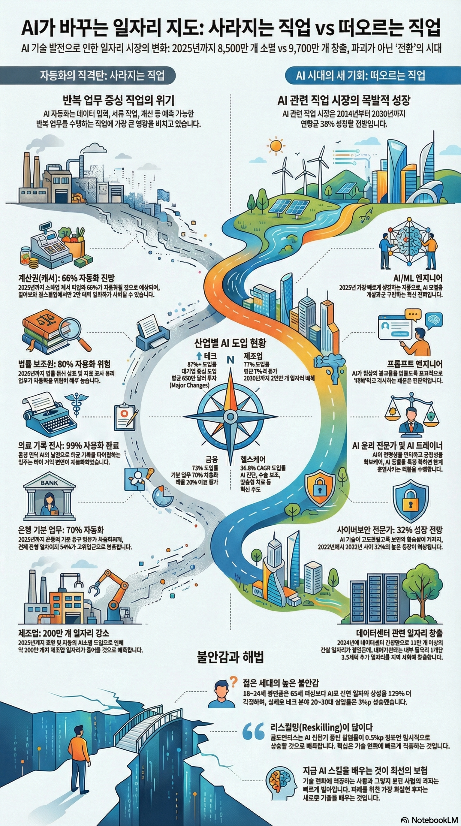 AI가 바꾼 일자리 지도: 사라지는 직업, 떠오르는 직업