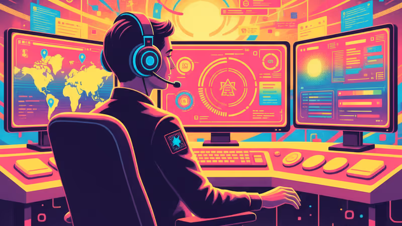 夜の街並みを背景に緊急通報中のスマートフォンの画面