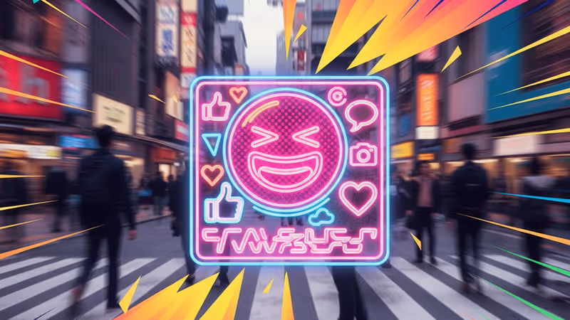 일본 거리의 오역된 표지판과 화려한 도심 배경