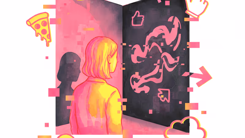 프란 크라우스 스타일의 기묘한 공포 만화 삽화