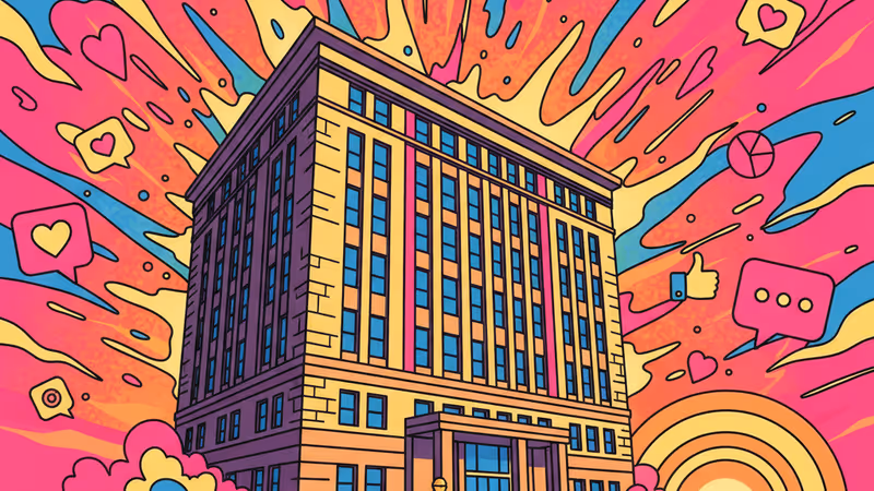 펜실베이니아 스크랜턴의 오피스 촬영지 건물 전경