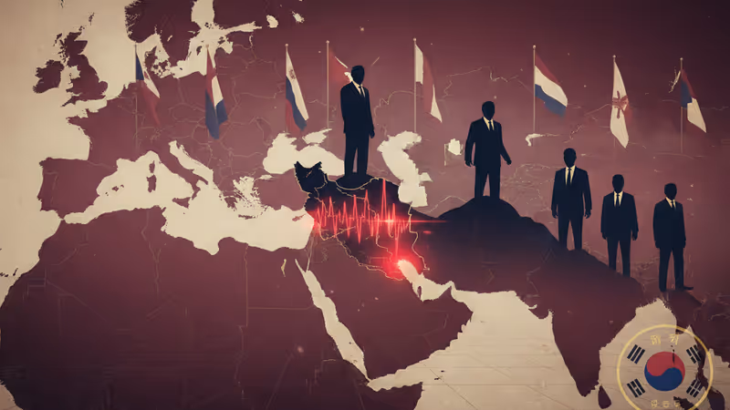 イラン各地のデモ発生場所を示すデジタル地図と外交的な緊張感