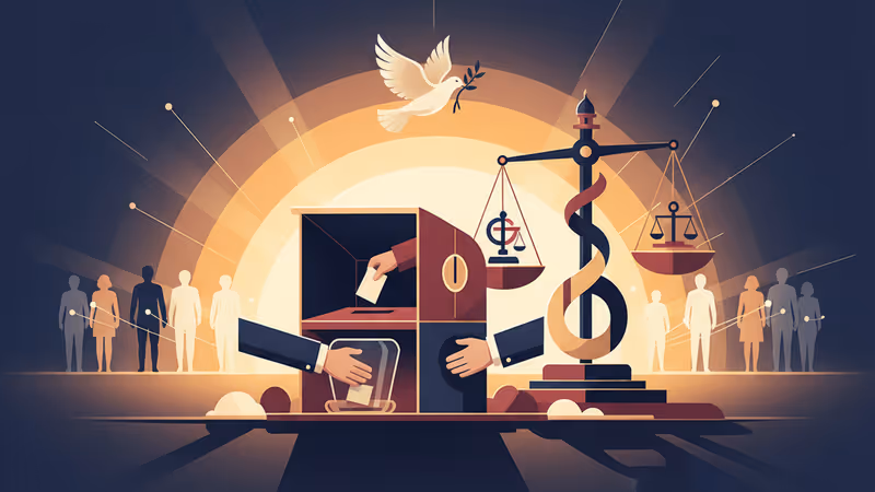 Large American warship under construction in a shipyard at dawn