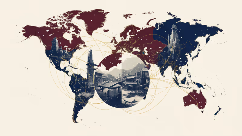 雪が降る能登半島の仮設住宅と日の出の風景