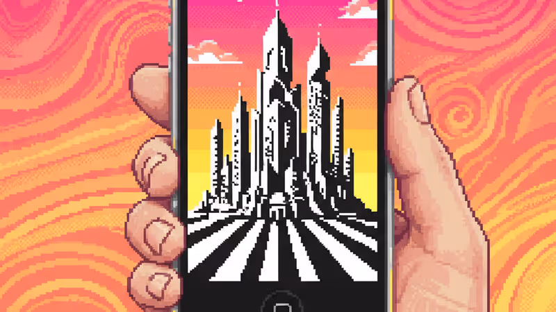 iPhoneで撮影された子供たちが空中に舞う劇的な白黒写真