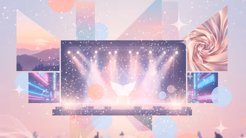 2025年韓劇清單展示於數位藝廊的場景