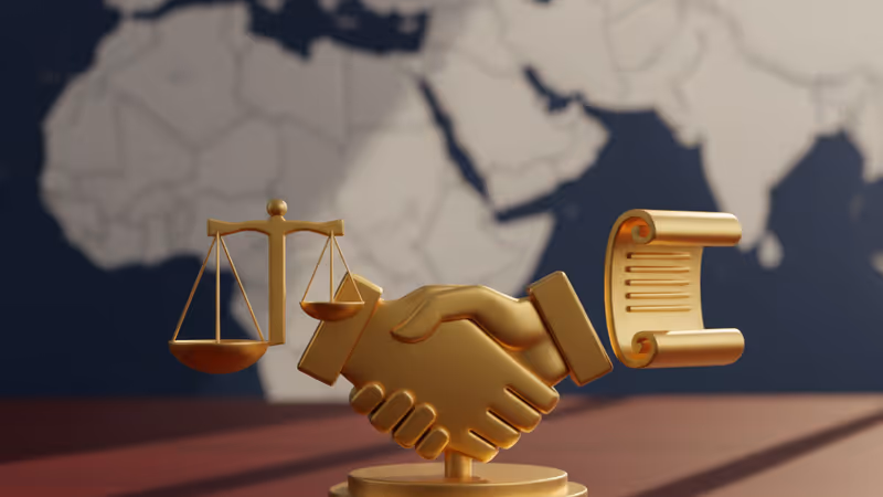 川普與納坦雅胡進行外交會談的現場景象