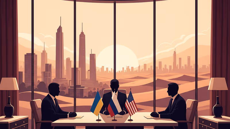 阿布達比俄烏三方外交談判現場