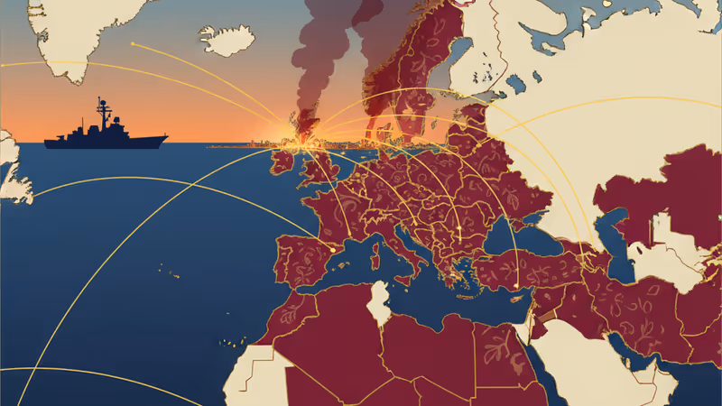 美軍艦艇在公海上監視俄羅斯油輪的示意圖
