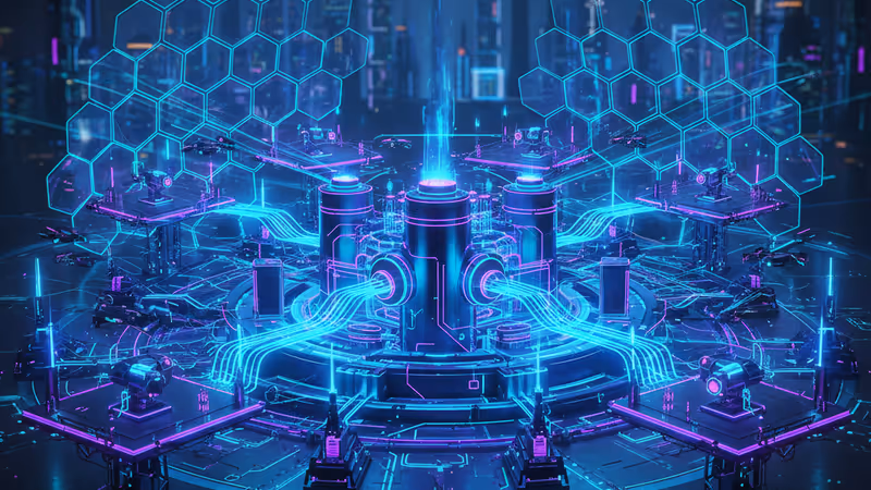 次世代電池とデジタル監視を象徴するテックイメージ