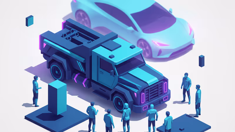 底特律車展上工作人員正在清理一輛傳統能源汽車