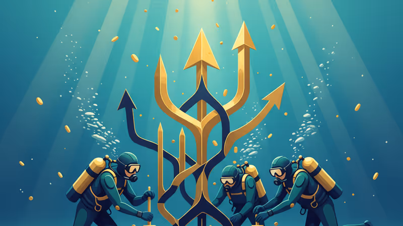 タイのタオ島で人工サンゴ礁を修復するダイバーたち