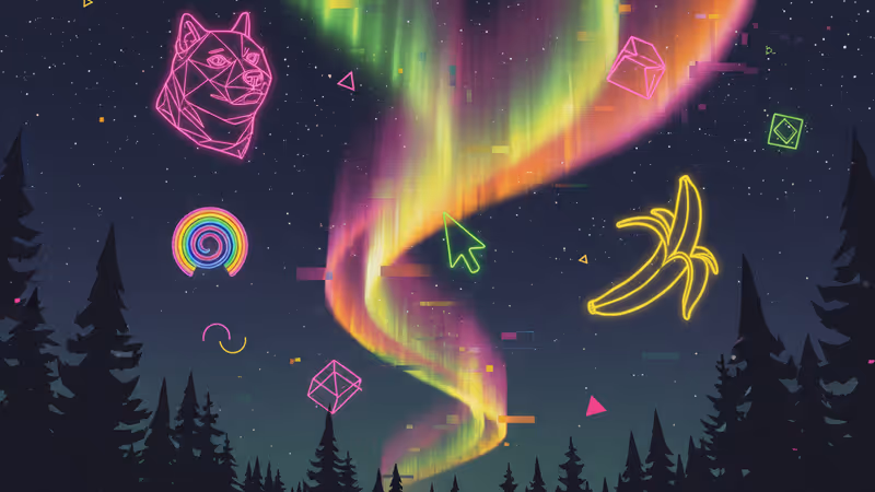 Vibrant green and purple aurora borealis over the US night sky