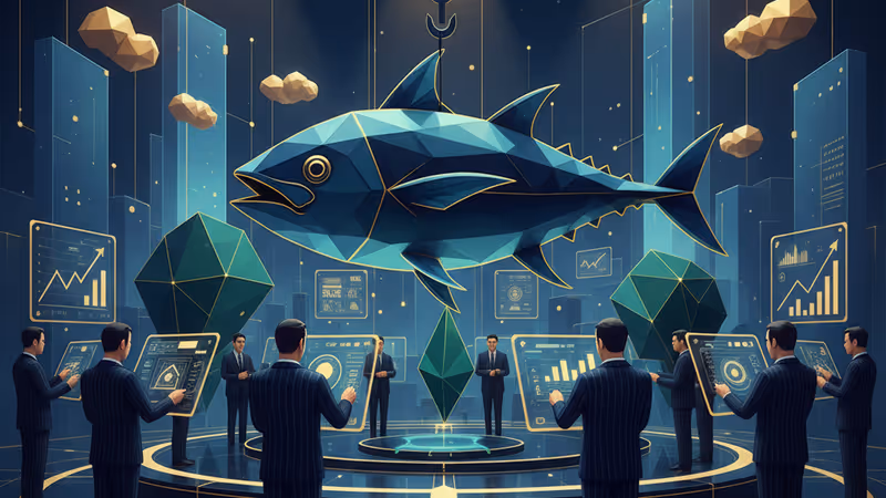 東京豐洲市場黑鮪魚拍賣現場繁忙的競標景象