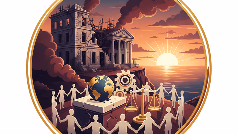 Damaged building in Catia La Mar, Venezuela, after U.S. strikes