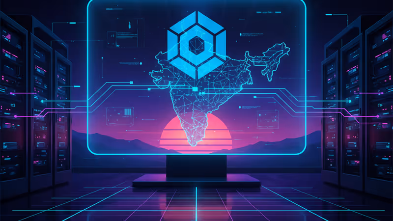 Cybersecurity investigation graphic featuring Coinbase logo