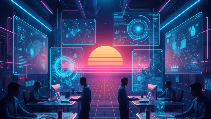 AI 협업 도구를 사용하는 인도 IT 엔지니어들의 모습