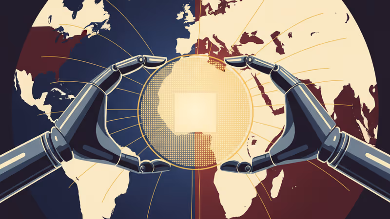 미국과 대만의 반도체 협력을 상징하는 첨단 웨이퍼 이미지