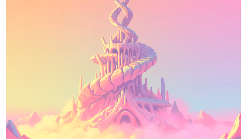 電影《28年後：白骨廟》中陰森的廢墟與霧氣繚繞的景象