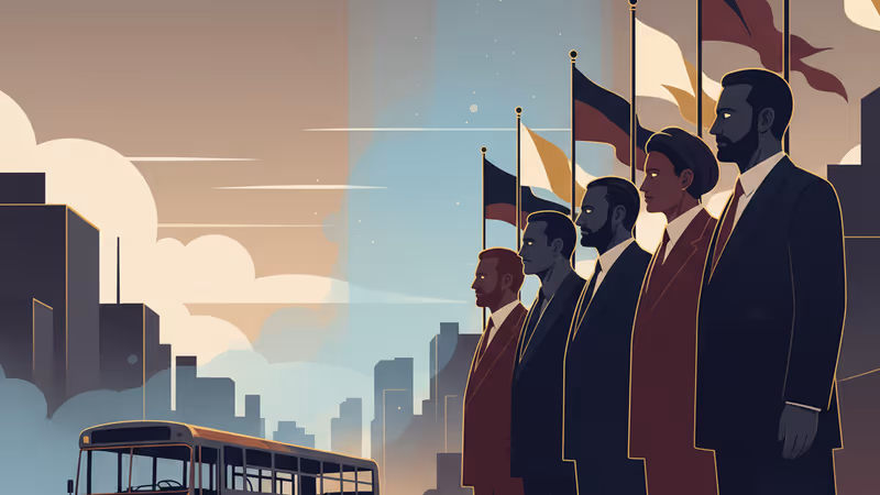 德黑蘭街頭被焚毀的巴士與抗議背景下的冷清景象