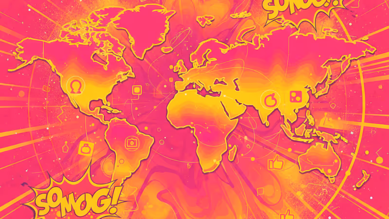 多様なデータがネオンカラーで表示された未来的なデジタル地図のイメージ