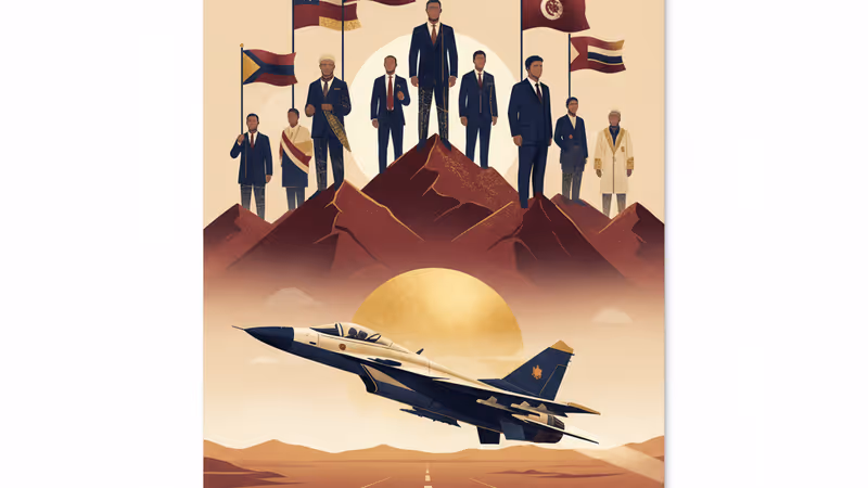 사막 활주로에서 이륙하는 파키스탄 JF-17 전투기