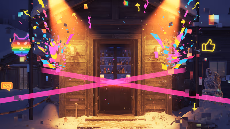 火災後のクラン・モンタナのバー内部の様子