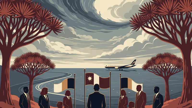 受困於索科特拉島的遊客與島上特有的龍血樹景觀