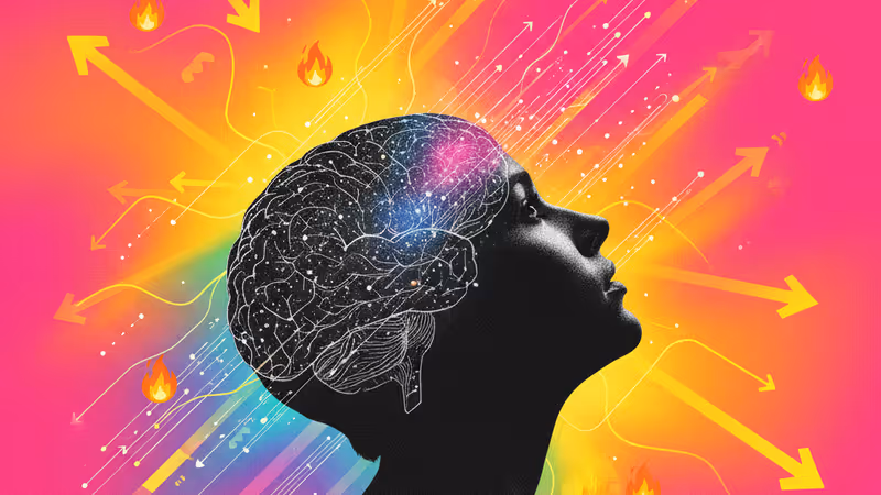 黑暗實驗室中顯示神經路徑的發光人類大腦全息圖