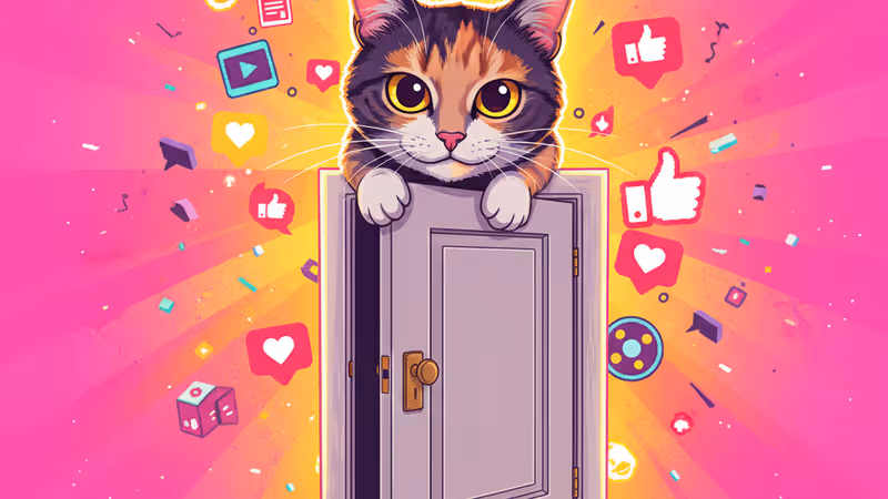 壁をじっと見つめてフリーズしている猫の様子