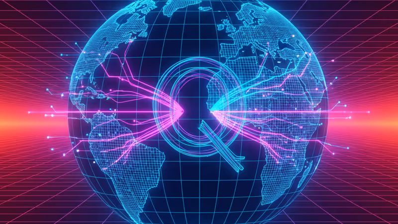 Digital data map visualizing the global adoption of Alibaba Qwen models