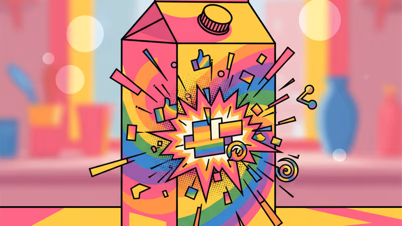 AIによって再現された行方不明者の顔が掲載された牛乳パックのクローズアップ