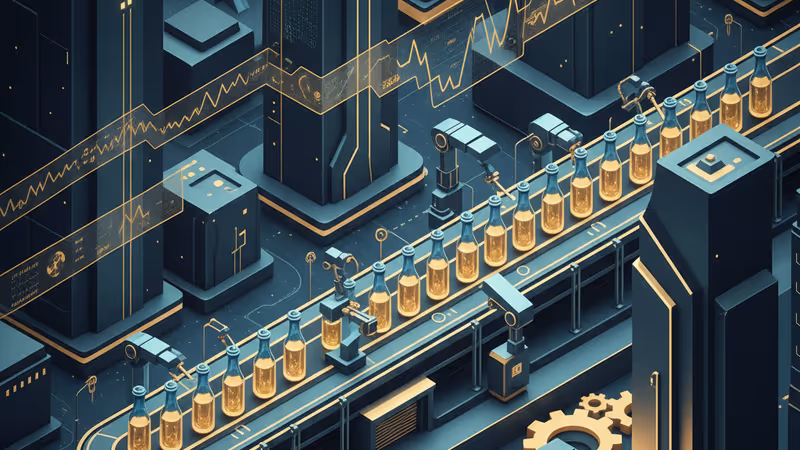 Mass production of obesity medication vials in a Chinese factory
