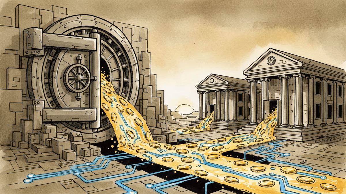 90억 달러 디파이 자금'이 전통 금융으로 넘어간다