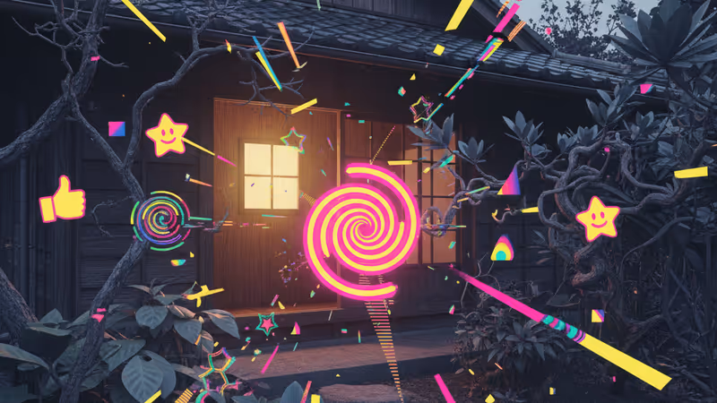 황혼 무렵 적막함이 감도는 일본의 오래된 가옥 전경