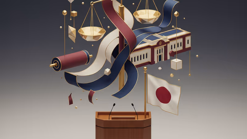 記者会見で衆議院解散を表明する高市早苗首相の様子