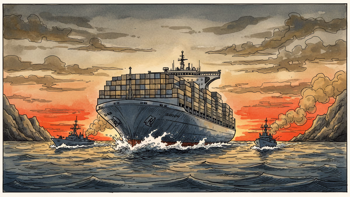 A Japanese Ship Was Hit Near the Strait of Hormuz