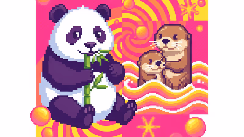 集結2025年標誌性動物新聞主角的溫馨合成圖