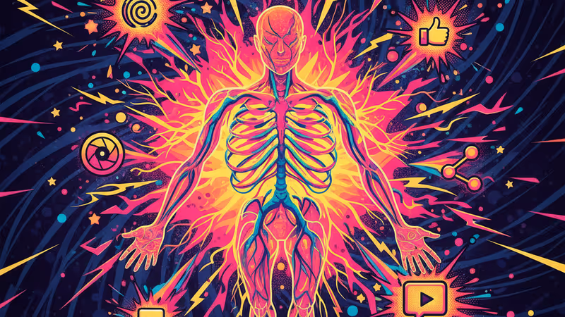 青白い光が差し込む病院の廊下に立つ影。医療の過酷な側面を象徴するイメージ。