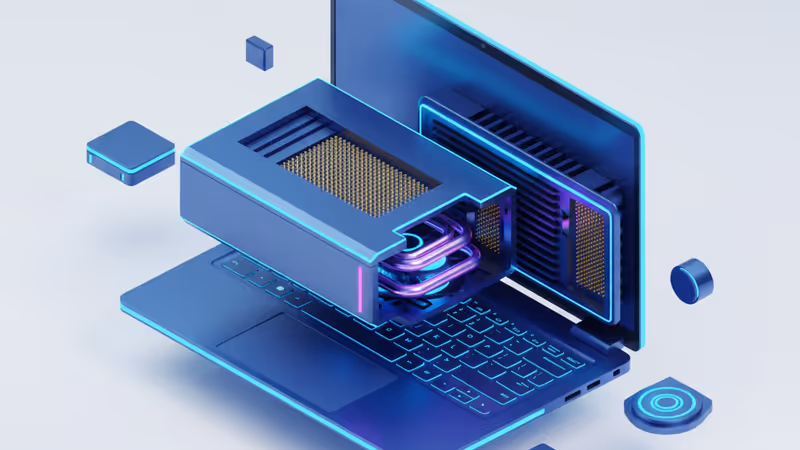 프레임워크 16 노트북의 그래픽 모듈 교체 모습