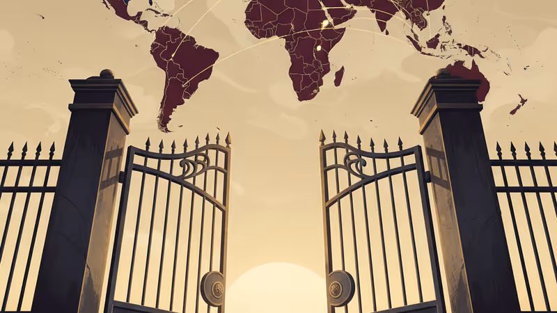 베네수엘라 교도소의 철제 정문이 열리는 모습