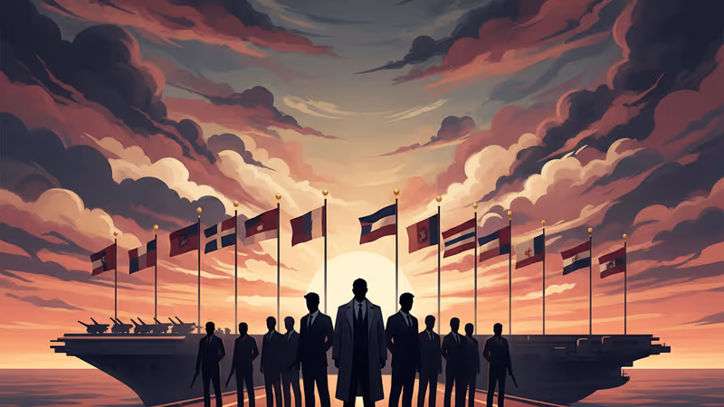 미군 작전 중 폭격의 흔적이 보이는 베네수엘라 카라카스 시내 야경