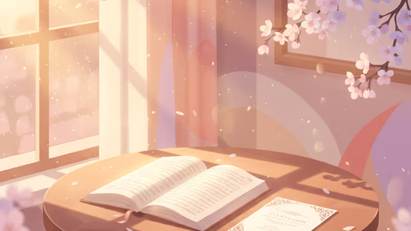 Script and wedding invitation symbolizing Cho Yoon Woo's new chapter