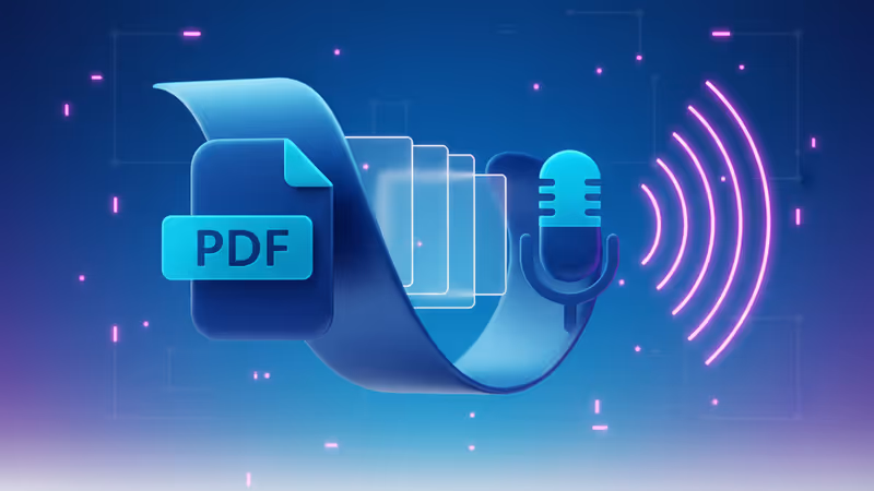 從 Acrobat 文件中生成簡報投影片與音波圖示的意象圖