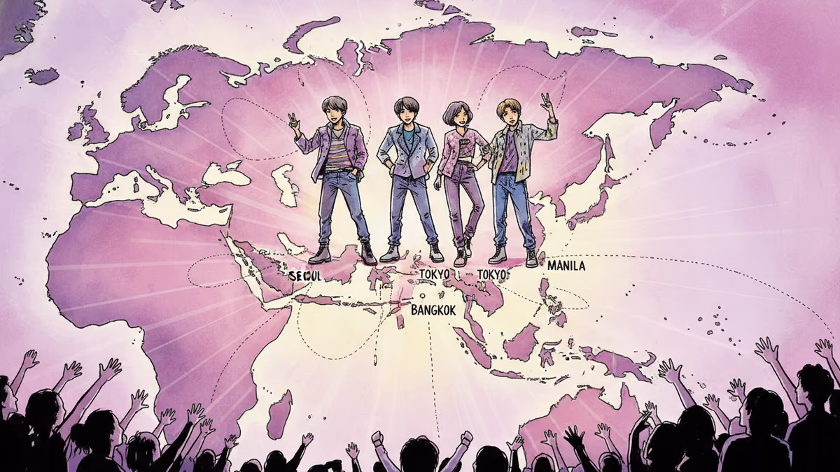 AHOFが初ツアー「THE FIRST SPARK」を発表——アジア8都市を巡る