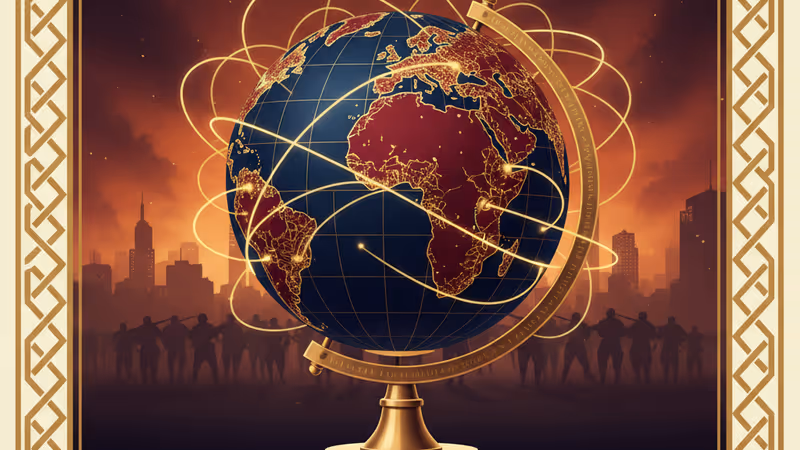 View of Aleppo city with smoke rising from shelling