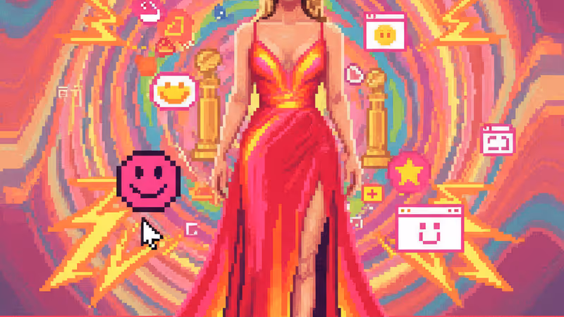 골든글로브 레드카펫에서 레드 드레스를 입은 알리시아 실버스톤