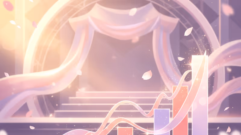 Graphic representing ALPHA DRIVE ONE's record-breaking debut album sales