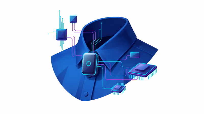 Amazon Bee AI wearable with a glowing green light