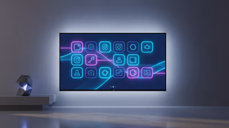 洗練されたUIが表示されているAmazon Fire TVの画面イメージ